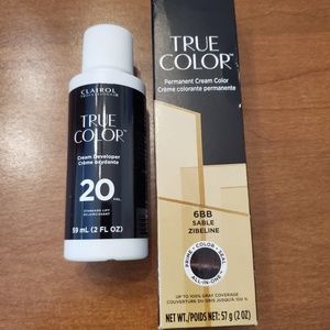 Clairol True Color 6BB & Cream Developer
